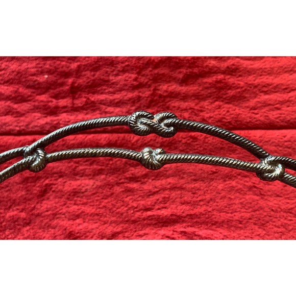 Antique Bridal Brides Basket Meriden #1620 Victorian Era, Eternal Knot Handle - Picture 4 of 8